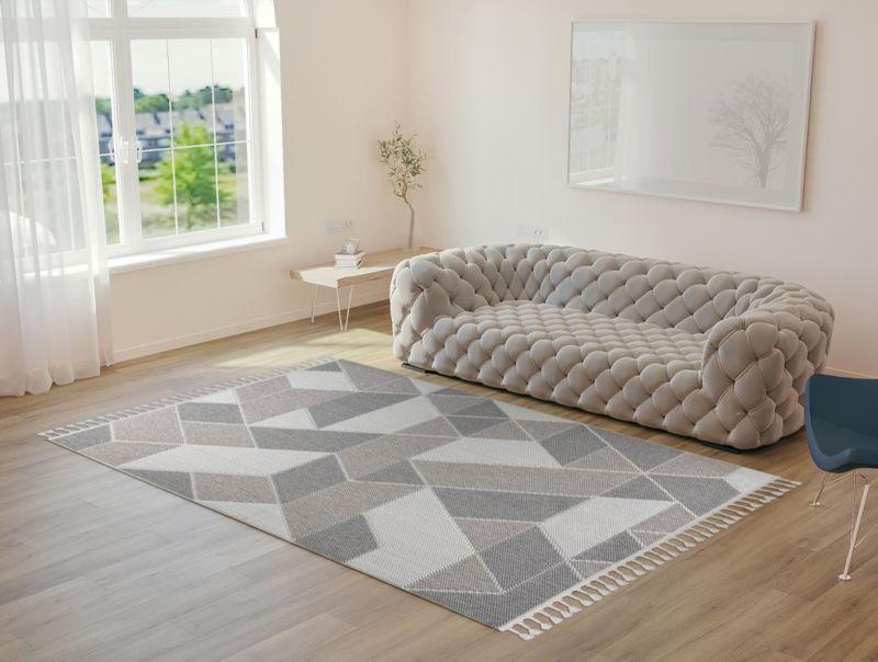 Tæppe Jardin 80 x 150 cm kremfarvet