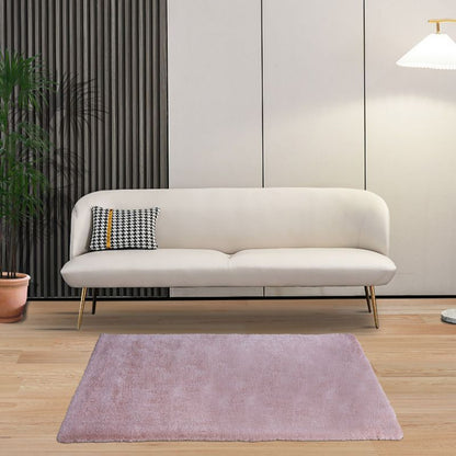 Manzo tæppe 80 x 150 cm lyserød