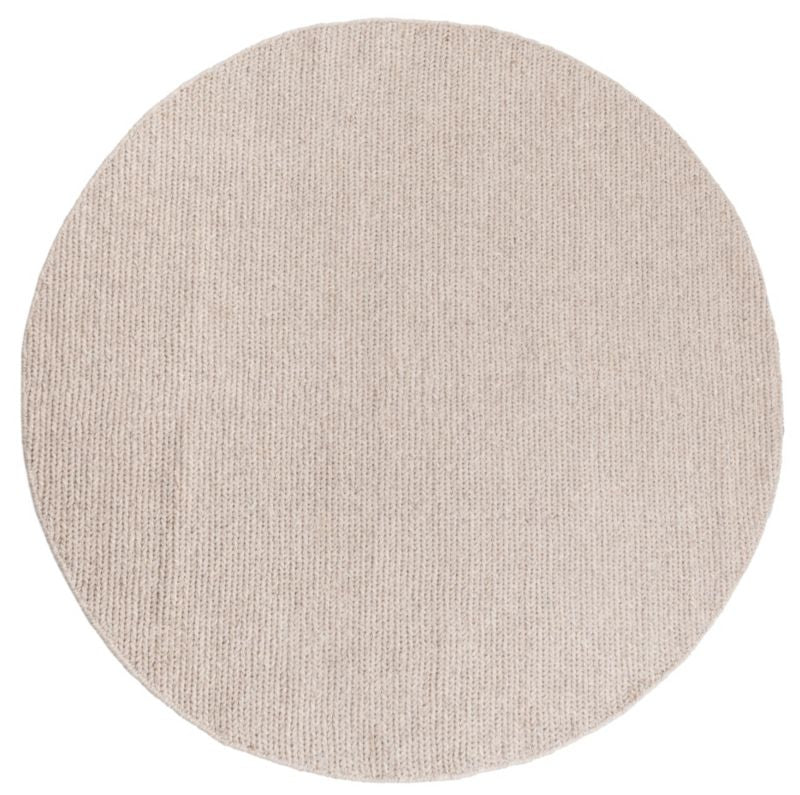Uldtæppe 160x160 cm Beige