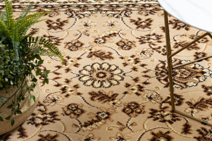 Gulvtæppe 140x200 cm Beige Polypropylen M412