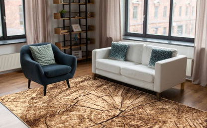 Tæppe 200x300 cm Beige Polypropylen