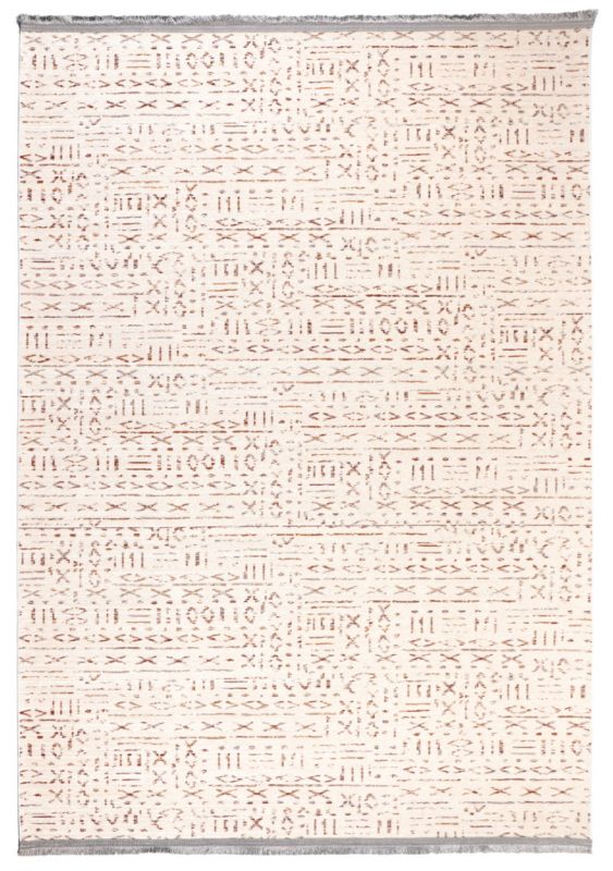 Aztekisk Tæppe Chantelle 160x230 cm Kremfarvet Bomuld-Polyester