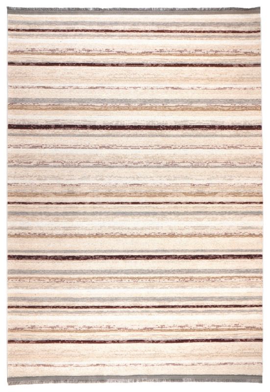 Tæppe 160x230 cm Bordo-Beige med Vintage Effekt
