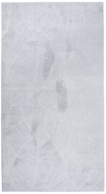 Tæppe 80x150 cm Grå med Bananbladsmønster