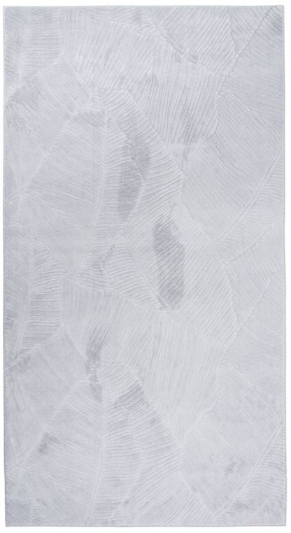 Tæppe 80x150 cm Grå med Bananbladsmønster