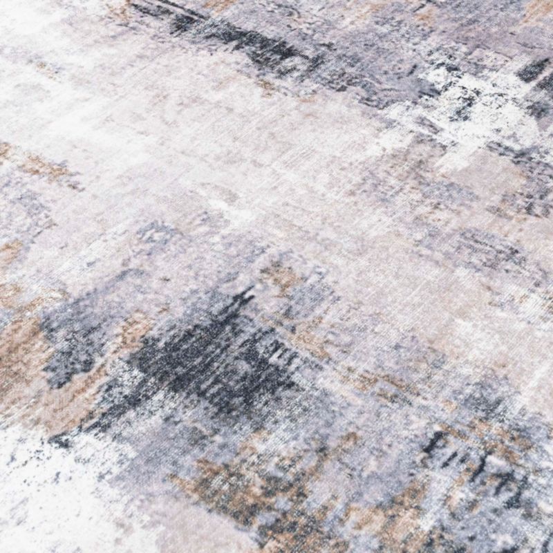 Abstrakt Tæppe 200x300 cm Grafitgrå Antiskrid Polyester