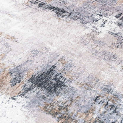 Abstrakt Tæppe 200x300 cm Grafitgrå Antiskrid Polyester