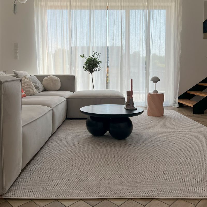 Tæppe Lora 160x230 cm Beige Polyester