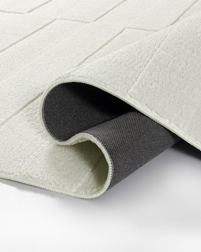 Rektangulært Tæppe 160x230 cm Beige Polyester