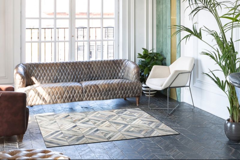 Patchwork Tæppe 160x230 cm Beige MTT027