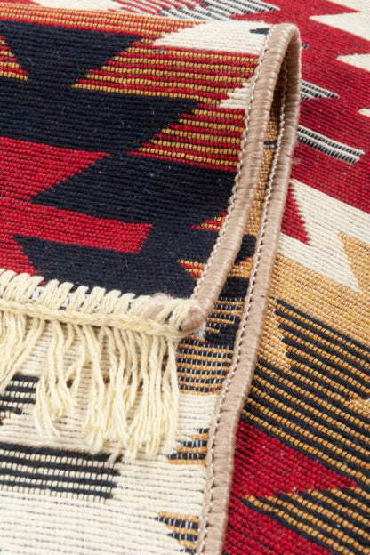 Tæppe Pled 60 x 120 cm Aztekisk beige