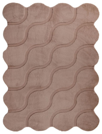 Tæppe Rabbit Bølge 160x230 cm Beige Uregelmæssig