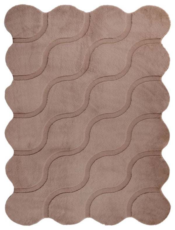 Tæppe Rabbit Bølge 160x230 cm Beige Uregelmæssig