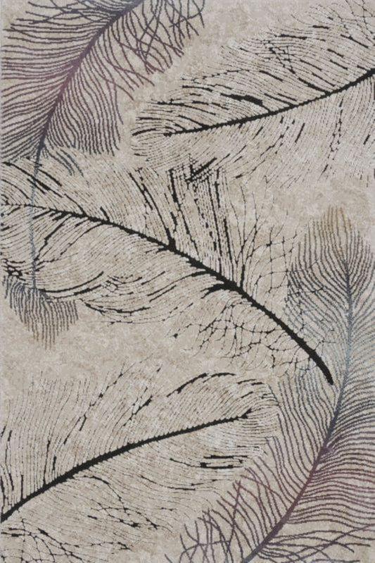 Tæppe Sintelon Boho 160 x 230 cm med bladmotiv