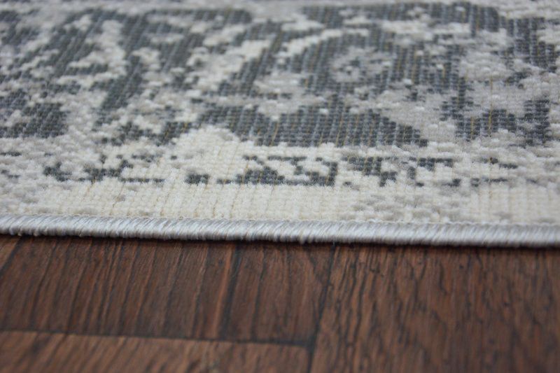 Tæppe Vintage 200x290 cm Grå Polypropylen