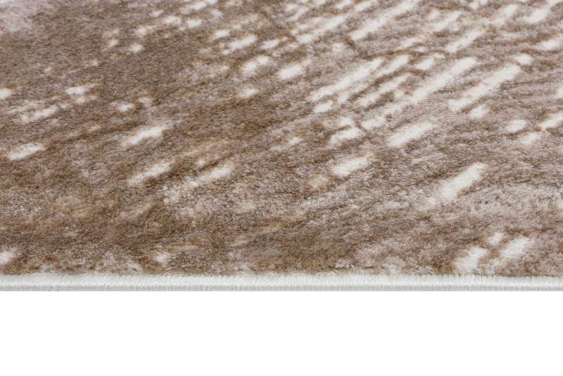 Rektangulært Tæppe 160x230 cm Beige Træstruktur Mønster