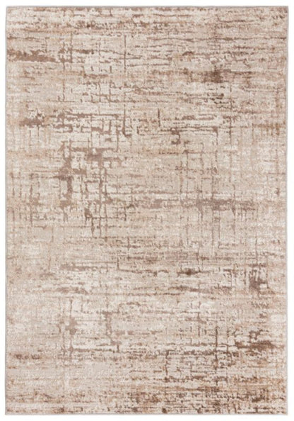 Tæppe 160x230 cm Beige Abstrakt Mønster