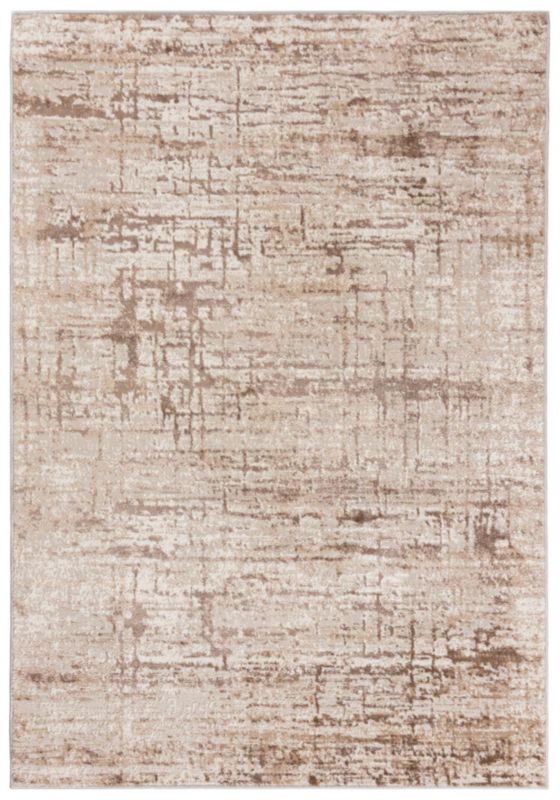 Tæppe 160x230 cm Beige Abstrakt Mønster