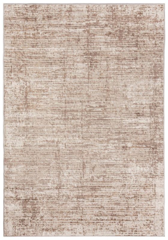 Tæppe 160x230 cm Beige Abstrakt Mønster Polyester