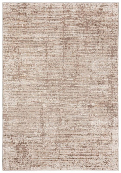 Tæppe 160x230 cm Beige Abstrakt Mønster Polyester
