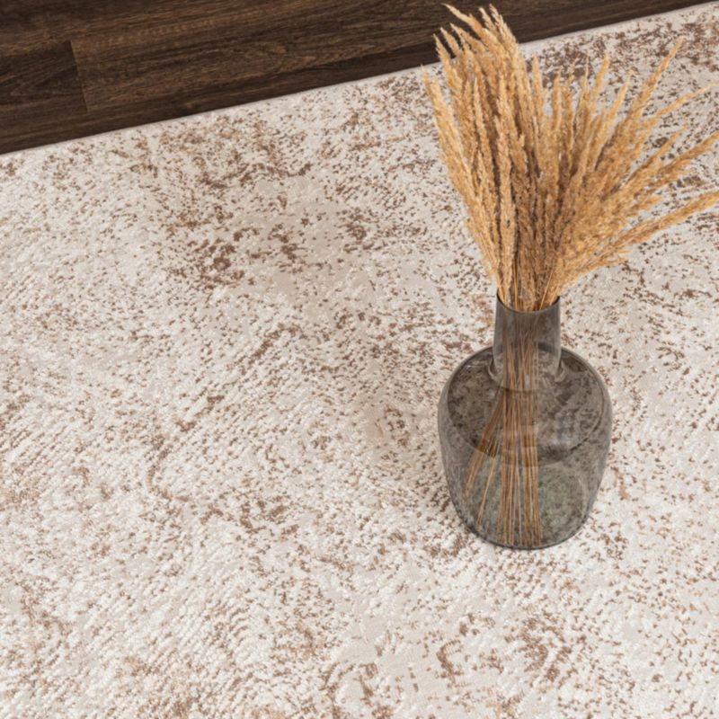 Abstrakt Tæppe 160x230 cm Beige Polyester/Polypropylen