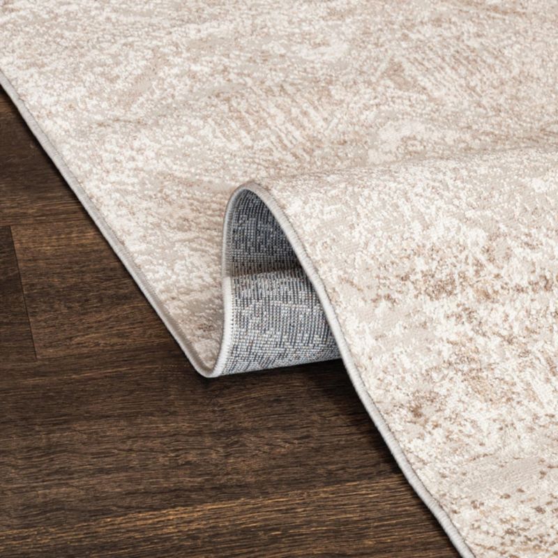 Abstrakt Tæppe 160x230 cm Beige Polyester/Polypropylen