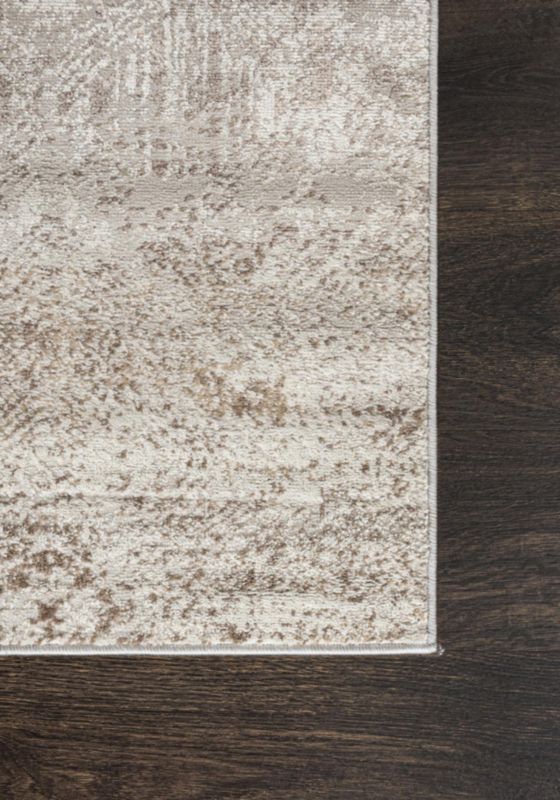 Abstrakt Tæppe 160x230 cm Beige Polyester/Polypropylen