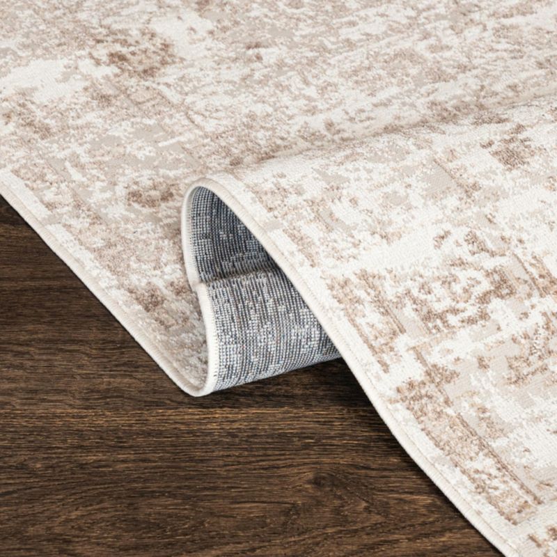Rektangulært Tæppe 200x300 cm Beige Abstrakt Mønster