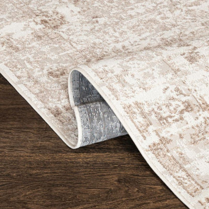 Rektangulært Tæppe 200x300 cm Beige Abstrakt Mønster