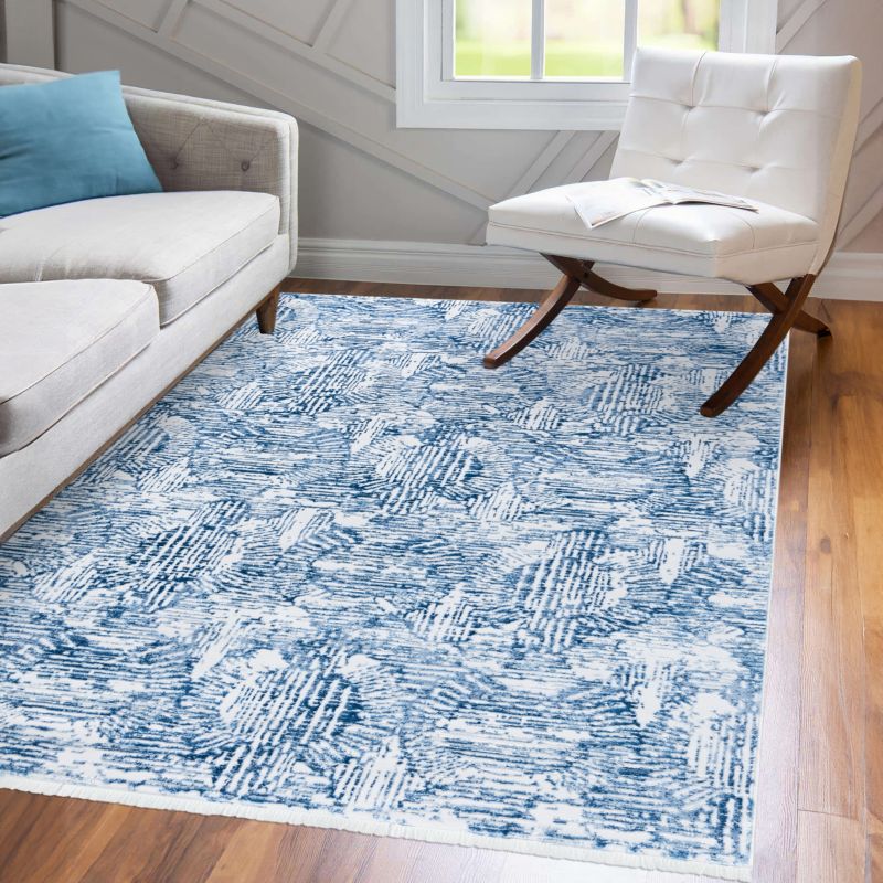Indendørs Tæppe Sicilia NS03A Rektangel 160x230 cm Blå Geometrisk
