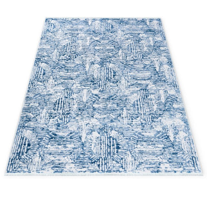 Indendørs Tæppe Sicilia NS03A Rektangel 160x230 cm Blå Geometrisk