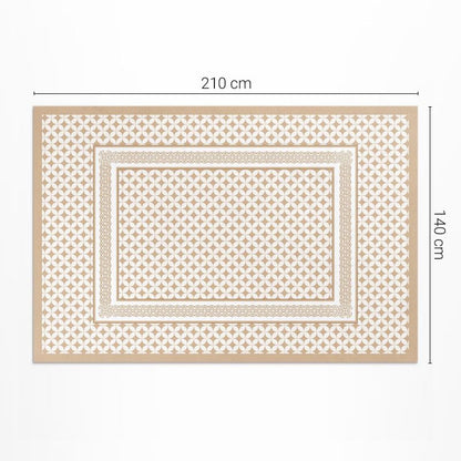 Vinylgulv Udendørs 140x210 cm Beige Geometrisk Mønster