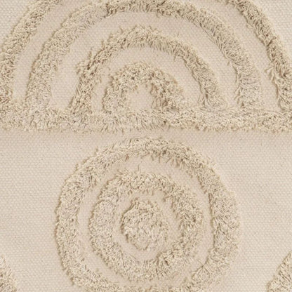 Bomuldsgulvtæppe Scandi 170x110 cm Beige