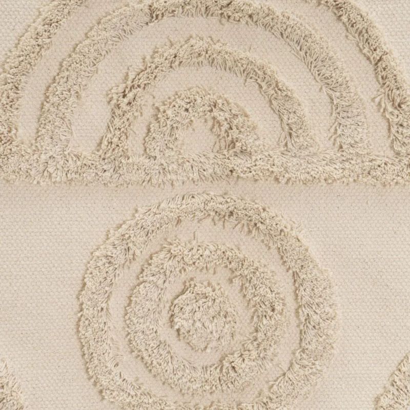 Bomuldsgulvtæppe Scandi 170x110 cm Beige
