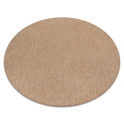 Udendørs Tæppe Rundt 200 cm Beige