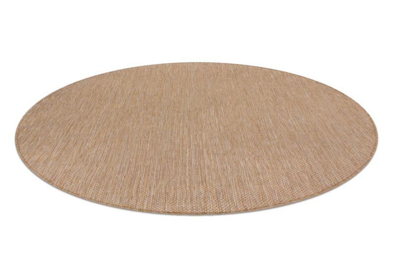 Udendørs Tæppe Rundt 200 cm Beige