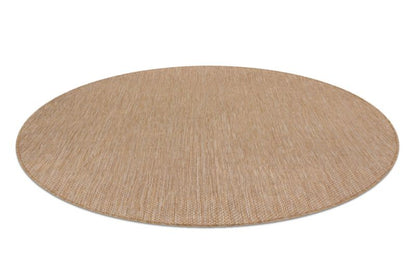 Udendørs Tæppe Rundt 200 cm Beige