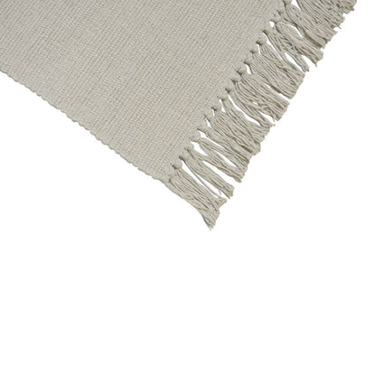 Bomuldsmåtte 50x80 cm Grå Håndvævet