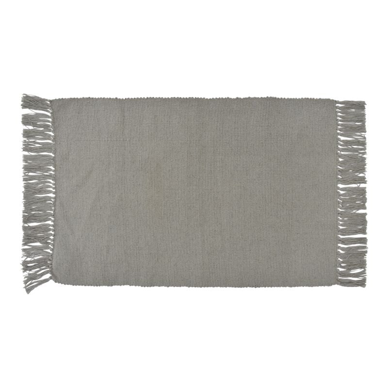 Bomuldsgulvtæppe 50x80 cm Mørk Beige Håndvævet