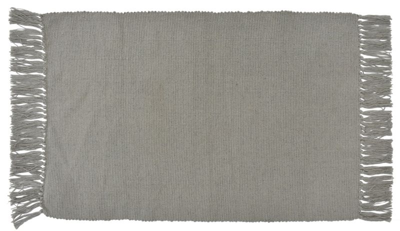 Bomuldsgulvtæppe 50x80 cm Mørk Beige Håndvævet