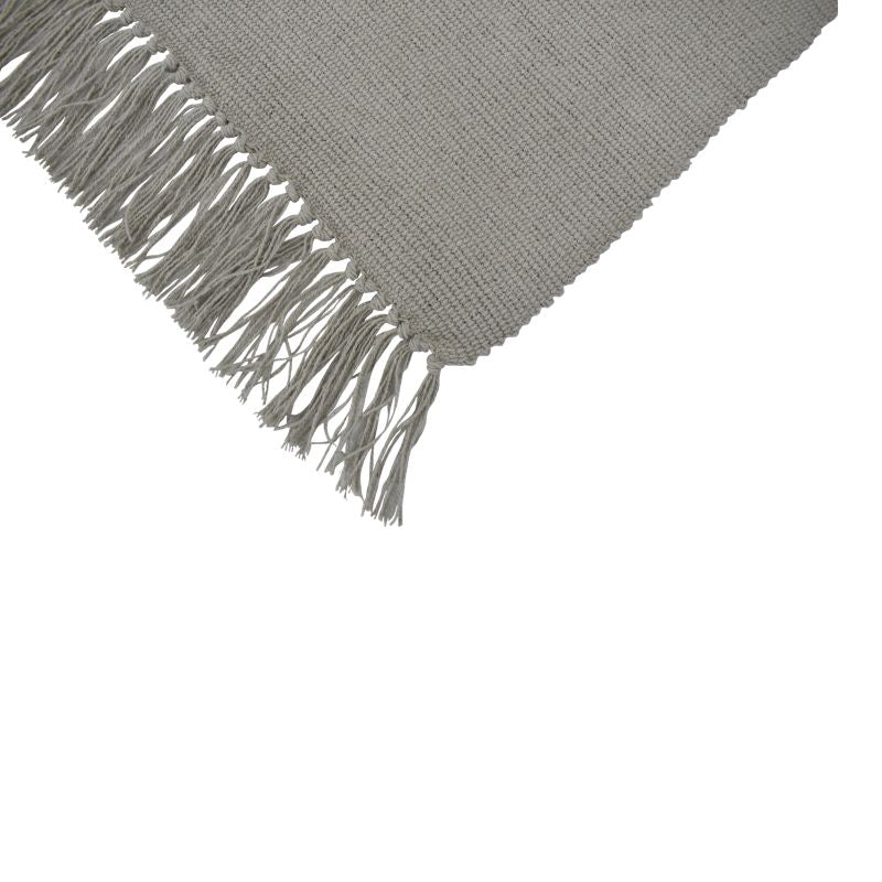 Bomuldsgulvtæppe 50x80 cm Mørk Beige Håndvævet