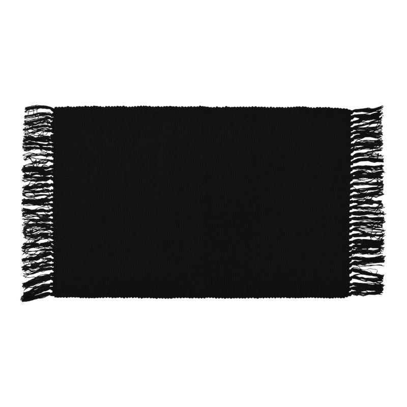Sort tæppe 50 x 80 cm