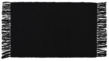 Sort tæppe 50 x 80 cm