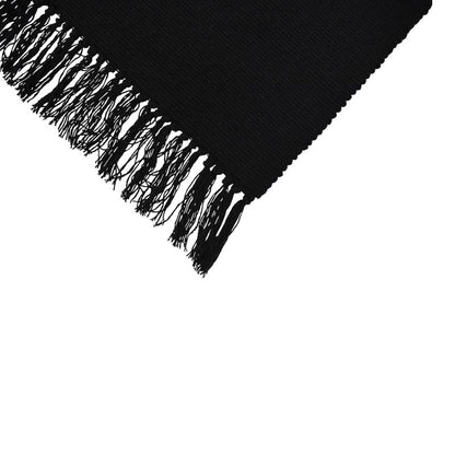 Sort tæppe 50 x 80 cm