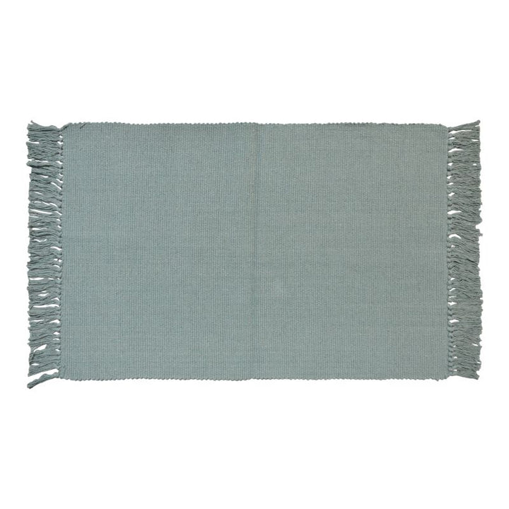 Bomuldsmåtte 50x80 cm Mintgrå Håndvævet