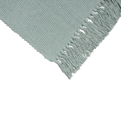 Bomuldsmåtte 50x80 cm Mintgrå Håndvævet