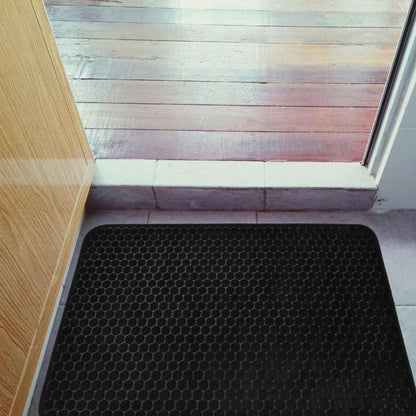 Bademåtte 50x80 cm Sort Skridsikker 1 stk.