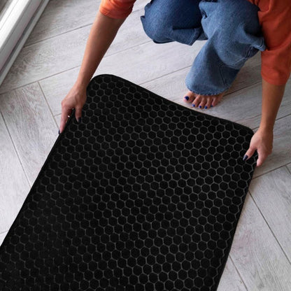 Bademåtte 50x80 cm Sort Skridsikker 1 stk.