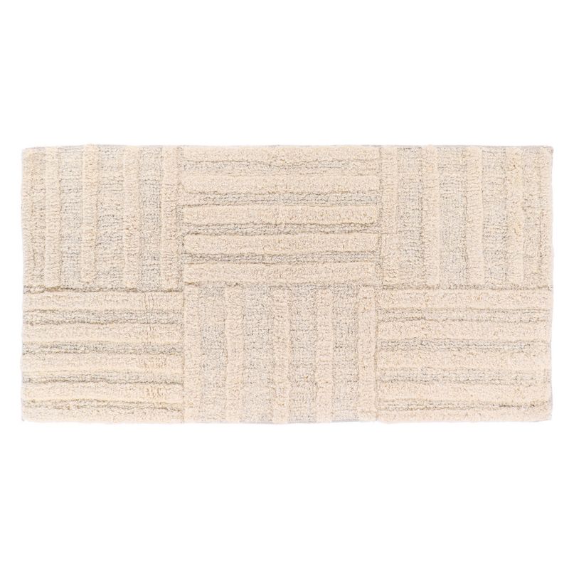 Bademåtte Anna 45x90 cm Beige Bomuld 1 stk.