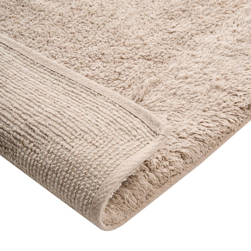Bademåtte 60x90 cm Brun Bomuld